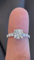 
              14K WHITE GOLD 2.79 CARAT CERTIFIED LAB GROWN DIAMONDS ENGAGEMENT WEDDING RING
            