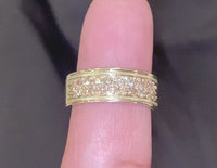 
              10K YELLOW GOLD 1 CARAT NATURAL DIAMOND WEDDING BAND BRIDAL ENGAGEMENT RING
            
