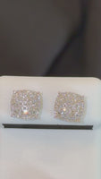 
              .45 CARAT CERTIFED LAB GROWN DIAMONDS STERLING SILVER 8 MM STUDS EARRINGS
            