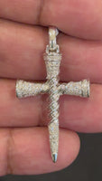 
              .60 CARAT CERTIFIED LAB GROWN DIAMONDS STERLING SILVER RHODIUM PLATED 1.75 INCHES PENDANT
            
