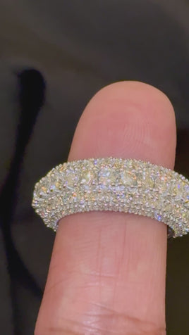 4.72 CARAT CERTIFIED LAB GROWN DIAMONDS STERLING SILVER RING