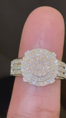 1.18 CARAT EGL CERTIFIED LAB GROWN DIAMONDS STERLING SILVER RING