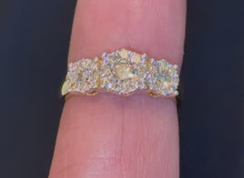 10K YELLOW GOLD 1 CARAT REAL DIAMOND ENGAGEMENT RING WEDDING RING BRIDAL