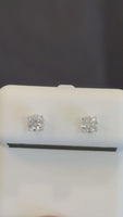 
              .50 CARAT LAB GROWN DIAMONDS 4 MM STERLING SILVER SOLITAIRE STUDS EARRINGS
            