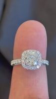 
              14K WHITE GOLD 2.37 CARAT CERTIFIED LAB GROWN DIAMONDS ENGAGEMENT WEDDING RING
            