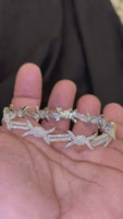 
              4.75 CARAT LAB GROWN DIAMONDS STERLING SILVER 8 INCHES 10 MM BRACELET
            