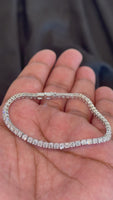 
              4.81 CARAT CERTIFIED LAB GROWN DIAMONDS STERLING SILVER 7 INCHES 2.5 MM TENNIS BRACELET
            