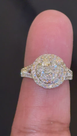 10K YELLOW GOLD 1.75 CARAT WOMEN REAL DIAMOND ENGAGEMENT RING WEDDING RING BRIDAL