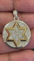 
              1.09 CARAT CERTIFIED LAB GROWN DIAMONDS STERLING SILVER RHODIUM PLATED 1.25 INCHES PENDANT
            