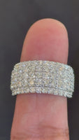 
              3.63 CARAT CERTIFIED LAB GROWN DIAMONDS STERLING SILVER RING
            