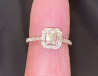 
              10K YELLOW GOLD .60 CARAT WOMEN REAL DIAMOND ENGAGEMENT RING WEDDING RING BRIDAL
            