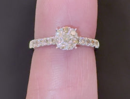 .70 CARAT NATURAL DIAMOND STERLING SILVER ENGAGEMENT BRIDAL WEDDING RING