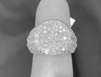 
              10K SOLID WHITE GOLD 4.50 CARAT REAL DIAMOND ENGAGEMENT RING WEDDING PINKY BAND
            