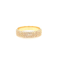 
              10K YELLOW GOLD .60 CARAT WOMEN REAL DIAMOND RING BAND
            