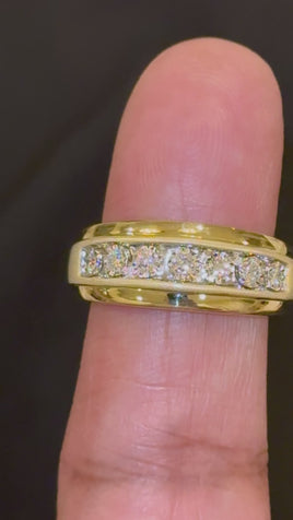 14K YELLOW GOLD .32 CARAT CERTIFIED LAB GROWN DIAMONDS RING