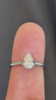 
              14K WHITE GOLD 1.08 CARAT CERTIFIED LAB GROWN DIAMONDS ENGAGEMENT WEDDING RING
            