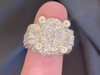 
              10K YELLOW GOLD 6 CARAT MENS REAL DIAMOND ENGAGEMENT WEDDING PINKY RING BAND
            