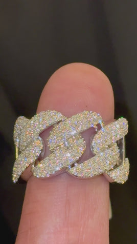 1.86 CARAT CERTIFIED LAB GROWN DIAMONDS STERLING SILVER RING