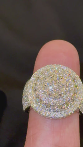 4.26 CARAT CERTIFIED LAB GROWN DIAMONDS STERLING SILVER RING