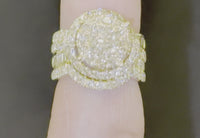 
              10K YELLOW GOLD 3.25 CARAT REAL DIAMOND ENGAGEMENT RING WEDDING BAND BRIDAL SET
            
