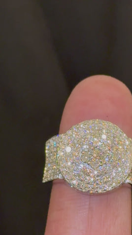 3.35 CARAT CERTIFIED LAB GROWN DIAMONDS STERLING SILVER RING