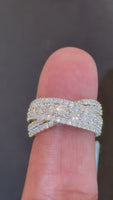 
              2.50 CARAT LAB GROWN DIAMONDS STERLING SILVER GOLD PLATED ENGAGEMENT WEDDING RING
            