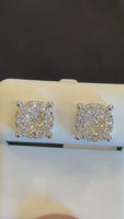 
              .82 CARAT CERTIFED LAB GROWN DIAMONDS STERLING SILVER 10 MM STUDS EARRINGS
            