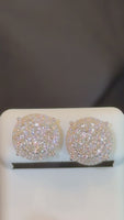 
              1.19 CARAT CERTIFED LAB GROWN DIAMONDS STERLING SILVER 13 MM STUDS EARRINGS
            