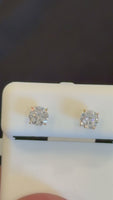 
              10K YELLOW GOLD 1.05 CARAT CERTIFIED LAB GROWN DIAMONDS 5 MM SOLITAIRE STUDS EARRINGS
            