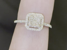 10K WHITE GOLD .75 CARAT WOMEN REAL DIAMOND ENGAGEMENT RING WEDDING RING BRIDAL