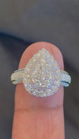 
              1.67 CARAT CERTIFIED LAB GROWN DIAMONDS STERLING SILVER RHODIUM PLATED ENGAGEMENT WEDDING RING
            
