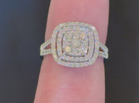 
              10K WHITE GOLD 1.25 CARAT WOMENS REAL DIAMOND BRIDAL WEDDING ENGAGEMENT RING
            