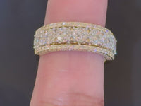 
              10K YELLOW GOLD 2 CARAT REAL DIAMOND ENGAGEMENT WEDDING PINKY RING BAND
            
