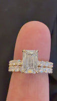 
              14K YELLOW GOLD 4.53 CARAT CERTIFIED LAB GROWN DIAMONDS ENGAGEMENT RING WEDDING BAND BRIDAL SET
            