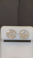 
              1.20 CARAT CERTIFIED LAB GROWN DIAMONDS 10 MM STERLING SILVER RHODIUM PLATED STUDS EARRINGS
            