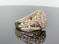 
              10K YELLOW GOLD 3.25 CARAT WOMEN REAL DIAMOND ENGAGEMENT RING WEDDING RING BRIDAL
            