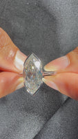 
              14K WHITE GOLD 3.51 CARAT CERTIFIED LAB GROWN DIAMONDS ENGAGEMENT WEDDING RING
            