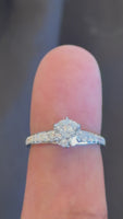 
              14K WHITE GOLD 1.43 CARAT CERTIFIED LAB GROWN DIAMONDS ENGAGEMENT WEDDING RING
            