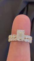 
              14K YELLOW GOLD 4.11 CARAT CERTIFIED LAB GROWN DIAMONDS ENGAGEMENT RING WEDDING BAND BRIDAL SET
            