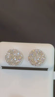 
              1.88 CARAT CERTIFED LAB GROWN DIAMONDS STERLING SILVER 10 MM STUDS EARRINGS
            