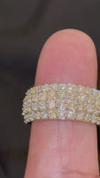 
              2.47 CARAT CERTIFIED LAB GROWN DIAMONDS STERLING SILVER GOLD PLATED RING
            