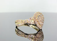 
              10K YELLOW GOLD 1.10 CARAT WOMEN REAL DIAMOND ENGAGEMENT RING WEDDING BRIDAL
            