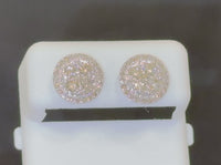 
              10K YELLOW GOLD 1.15 CARAT MENS/WOMENS 10 mm 100% GENUINE DIAMONDS EARRING STUDS
            