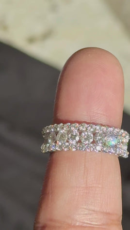 10K WHITE GOLD 2.03 CARAT CERTIFIED LAB GROWN DIAMONDS RING