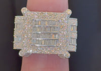 
              10K SOLID WHITE GOLD 5.75 CARAT REAL DIAMOND ENGAGEMENT RING WEDDING PINKY BAND
            