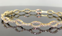 
              10K YELLOW GOLD 1.75 CARAT REAL DIAMOND 7 INCHES 5MM BRACELET
            