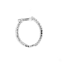 
              10K WHITE GOLD 2.16 CARAT 25 MM CERTIFIED LAB GROWN DIAMONDS STUDS EARRINGS HOOPS
            
