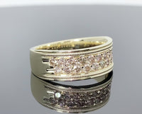 
              10K YELLOW GOLD 1 CARAT NATURAL DIAMOND WEDDING BAND BRIDAL ENGAGEMENT RING
            