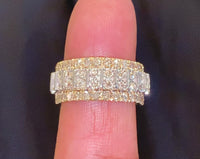 
              10K YELLOW GOLD 2.25 CARAT MENS REAL DIAMOND ENGAGEMENT WEDDING PINKY RING BAND
            