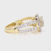 
              10K YELLOW GOLD 2.16 CARAT CERTIFIED LAB GROWN DIAMONDS RING
            